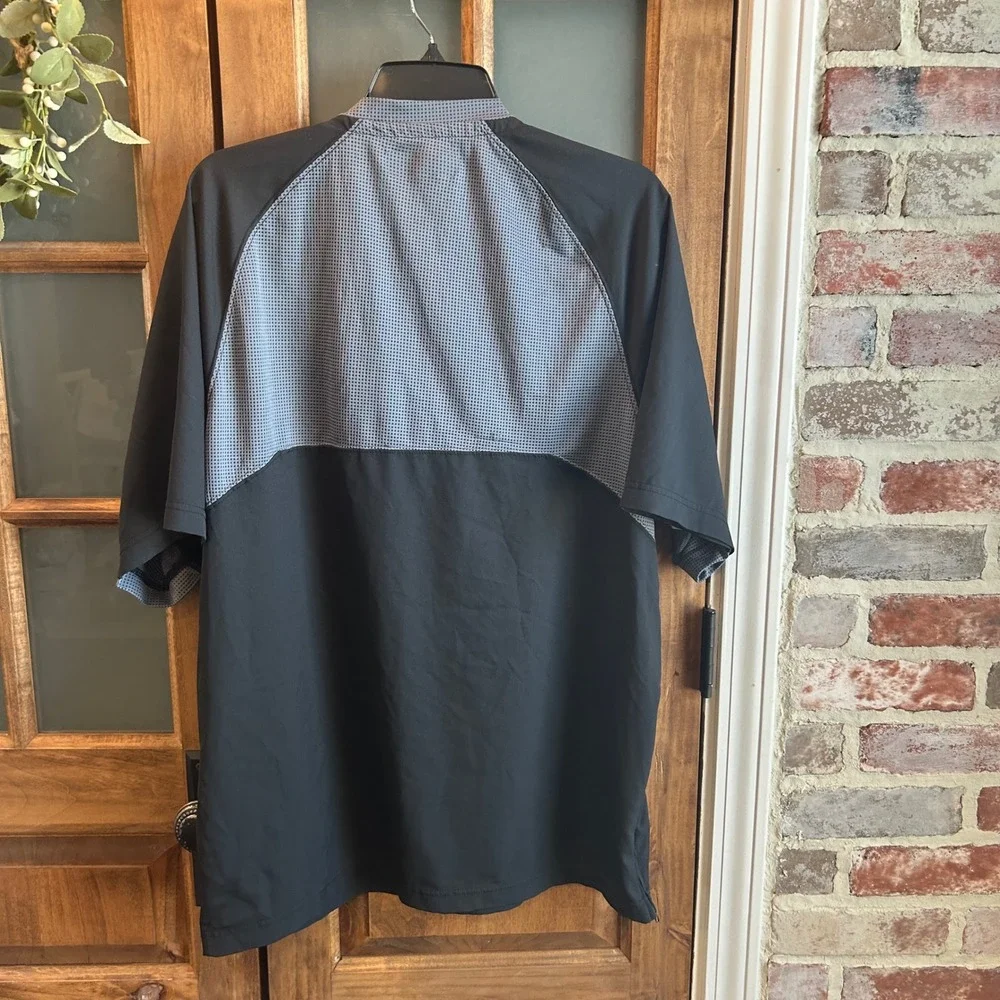 Miami University Redhawks Adidas Mens Black ClimaLite Quarter Zip‎ Shirt Large